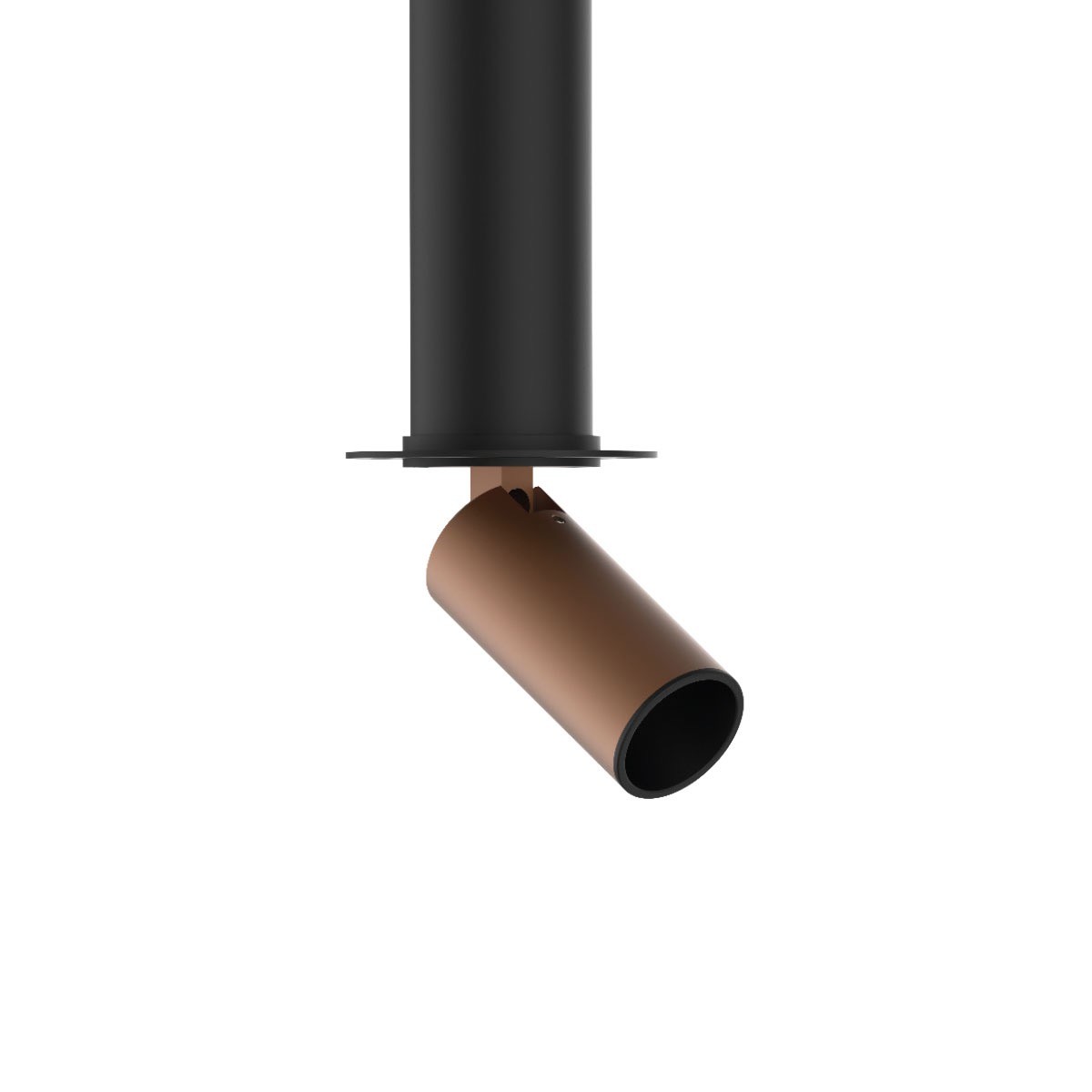 Χωνευτό κινητό σποτ led. 3000K. 610lm. 6W. CRI>90 IP20 Titanium bronze + Black VK/04612/ΤΒ-B/W 64174-008776